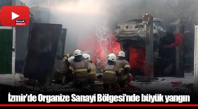 İzmir’de Organize Sanayi Bölgesi’nde büyük yangın