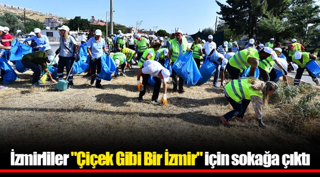 İzmirliler "Çiçek Gibi Bir İzmir" için sokağa çıktı