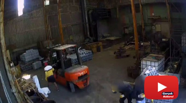 Kameranın açısını değiştiren çinko hırsızları kamerada
