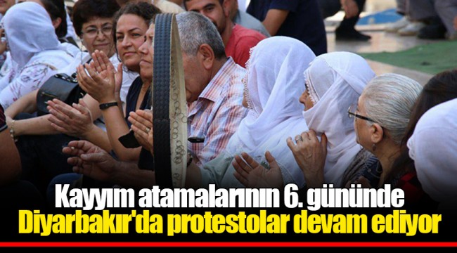 Kayyım atamalarının 6. gününde Diyarbakır'da protestolar devam ediyor
