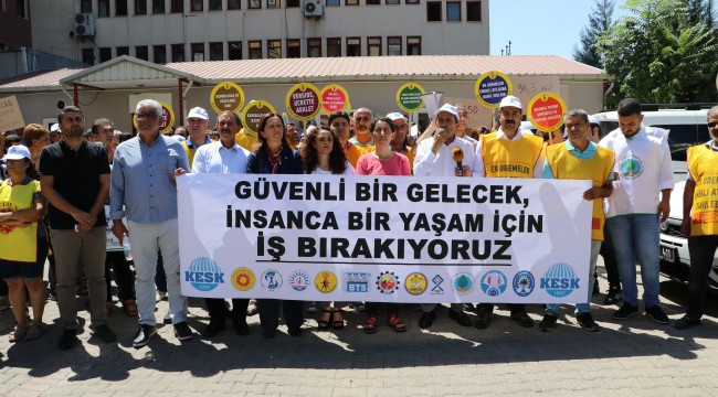 KESK iş bıraktı: "Sefalet ücretini kabul etmiyoruz"