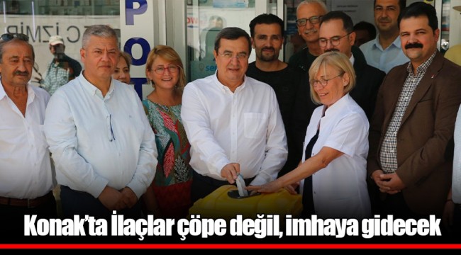 Konak’ta İlaçlar çöpe değil, imhaya gidecek