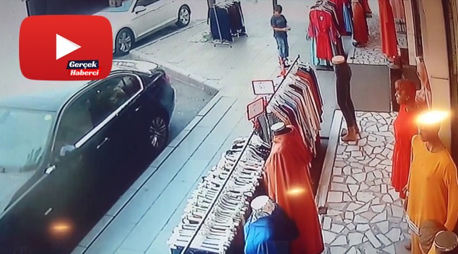 Küçük çocuğun tehlikeli oyunu, iş yerini yakıyordu