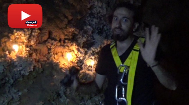 Mağaradan kurtarılan TV ekibinin içeride yaşadıkları kameraya yansıdı