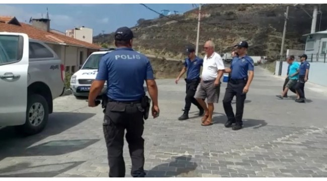 Marmara Adası'ndaki yangınla ilgili baba-oğul adliyede
