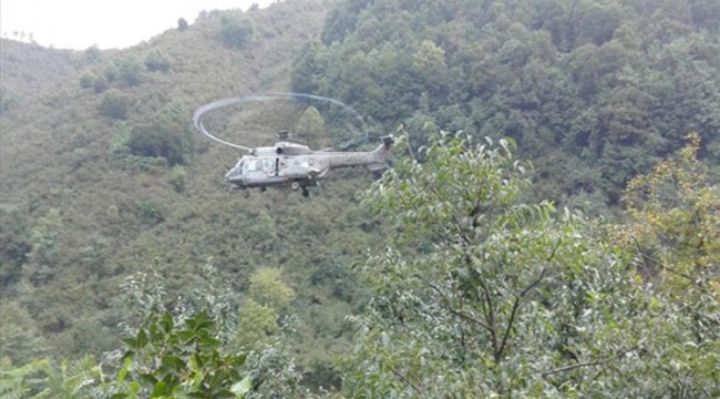 Milli Savunma Bakanlığı açıkladı: Terme'de selde mahsur kalan 17 kişi helikopterle tahliye edildi