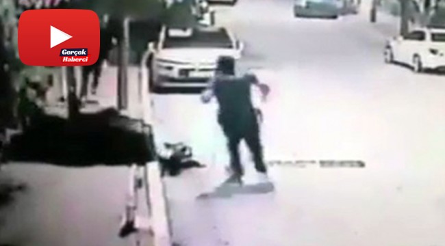 Nefes kesen hırsız polis kovalamacası kamerada