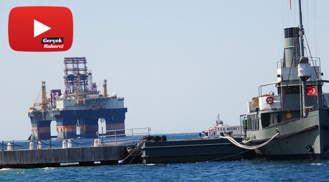 Petrol arama platformu Çanakkale Boğazı'ndan geçti