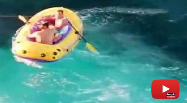 Şişme oyuncak botla Marmara'nın ortasında 5 saat