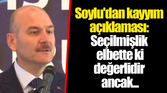 Soylu'dan kayyım açıklaması: Seçilmişlik elbette ki değerlidir ancak...