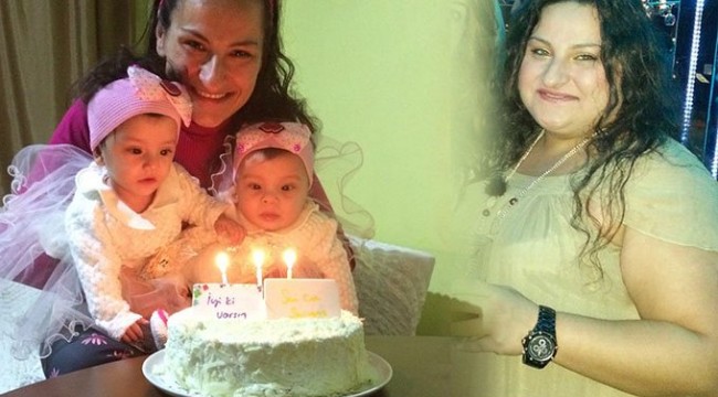 1 ayda 120 kilo verdi, ikiz doğurdu