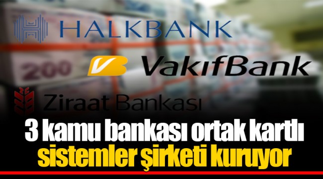 3 kamu bankası ortak kartlı sistemler şirketi kuruyor