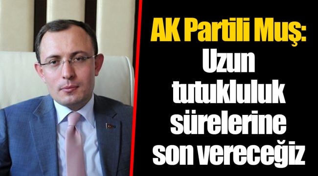 AK Partili Muş: Uzun tutukluluk sürelerine son vereceğiz