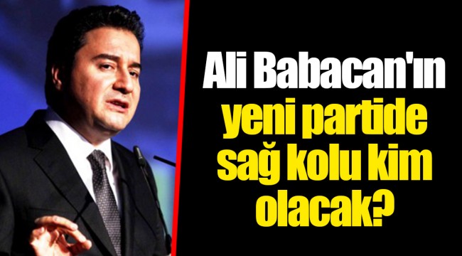 Ali Babacan'ın yeni partide sağ kolu kim olacak?