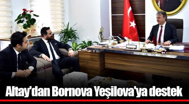 Altay'dan Bornova Yeşilova'ya destek