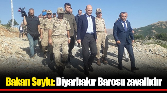 Bakan Soylu: Diyarbakır Barosu zavallıdır