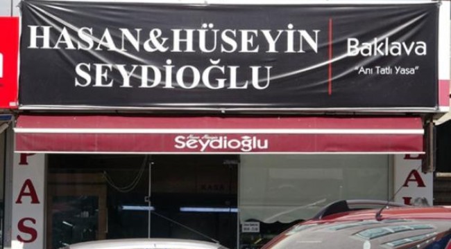 Baklavacı magandalar tabelayı değiştirdi