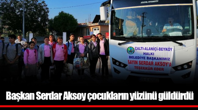 Başkan Serdar Aksoy çocukların yüzünü güldürdü