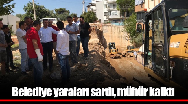 Belediye yaraları sardı, mühür kalktı