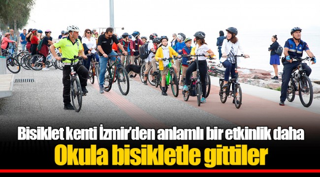 Bisiklet kenti İzmir’den anlamlı bir etkinlik daha