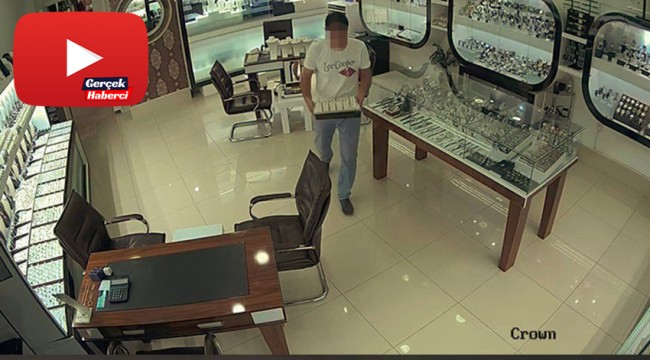 Çalıştığı kuyumcudan 78 parça mücevherle kaçtı
