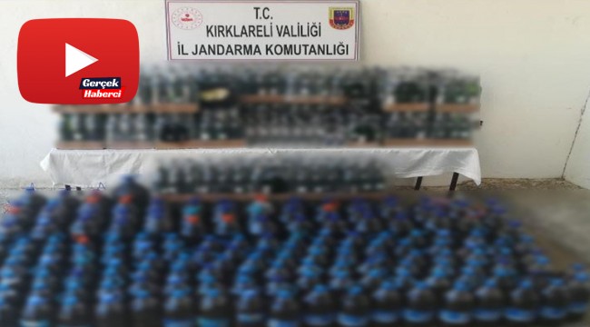 Evden çıkan bin 597 litre kaçak içki şok etti