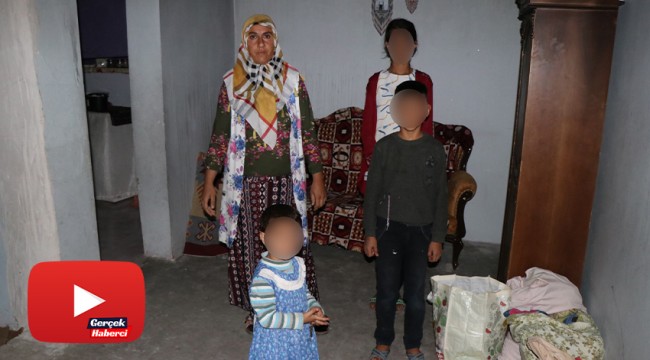 Evleri yanan kadın, 3 çocuğuyla mağdur oldu