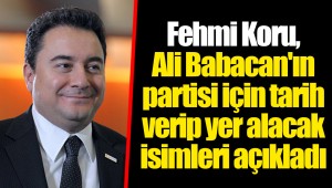 Fehmi Koru, Ali Babacan'ın partisi için tarih verip yer alacak isimleri açıkladı