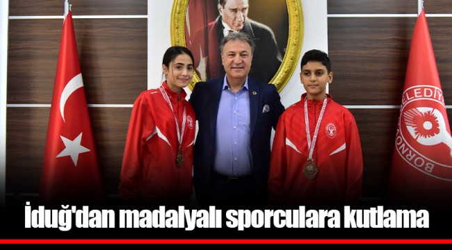 İduğ'dan madalyalı  sporculara kutlama