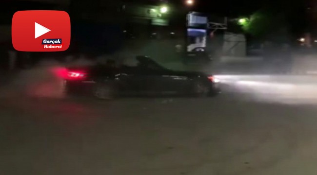 İstanbul’da lüks otomobillerle “drift” yaptılar