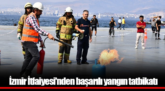 İzmir İtfaiyesi'nden başarılı yangın tatbikatı