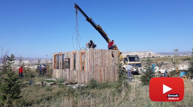 Kapadokya'da 152 kaçak yapı yıkıldı