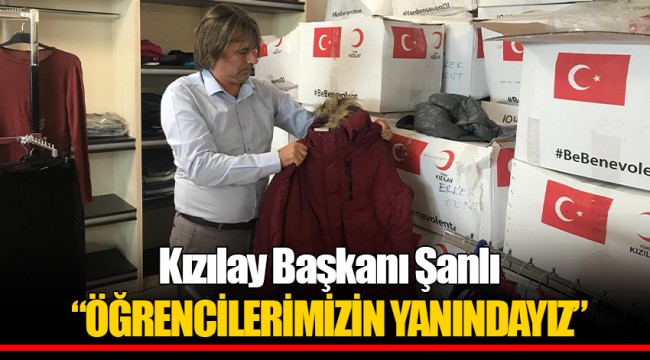 Kızılay Konak Şube Başkanı Şanlı  "Öğrencilerimizin yanındayız"