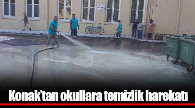 Konak’tan okullara temizlik harekatı