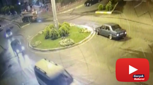 Önce drift yaptı, kaçarken düşüp polise yakalandı