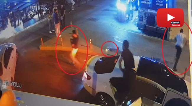 'Sevgilime neden baktın' çatışması...O anlar kamerada