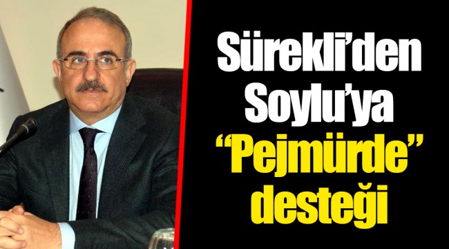 Sürekli'den Soylu'ya "Pejmürde" desteği