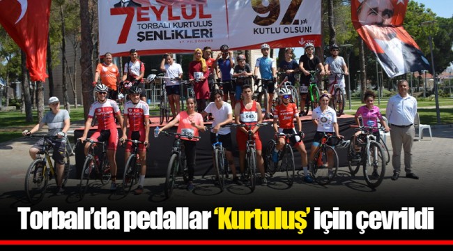 Torbalı’da pedallar ‘Kurtuluş’ için çevrildi