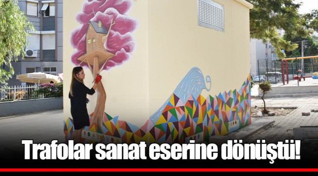 Trafolar sanat eserine dönüştü!