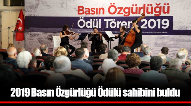 2019 Basın Özgürlüğü Ödülü sahibini buldu
