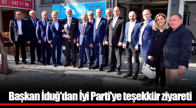 Başkan İduğ'dan İyi Parti'ye teşekkür ziyareti