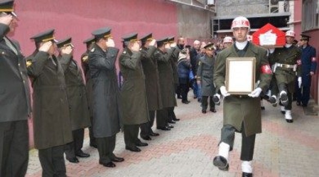 Cemevinde şehide askeri tören yapıldı