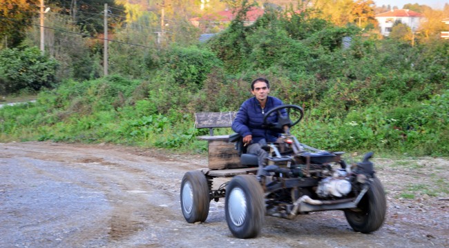 Çocukluk hayali 4x4 elektrikli aracı 3 yılda yaptı