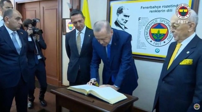 Cumhurbaşkanı Erdoğan, Fenerbahçe Kulübü'nde