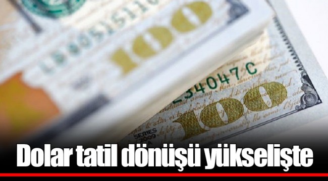 Dolar tatil dönüşü yükselişte
