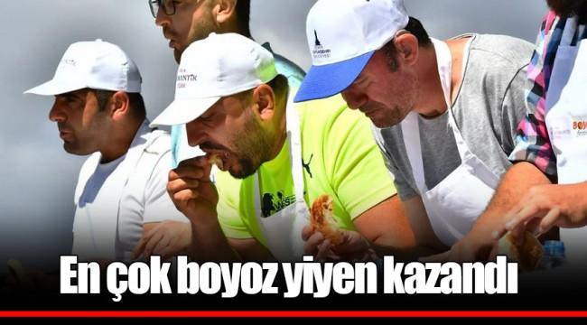 En çok boyoz yiyen kazandı