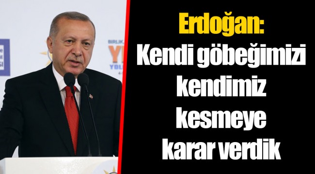 Erdoğan: Kendi göbeğimizi kendimiz kesmeye karar verdik