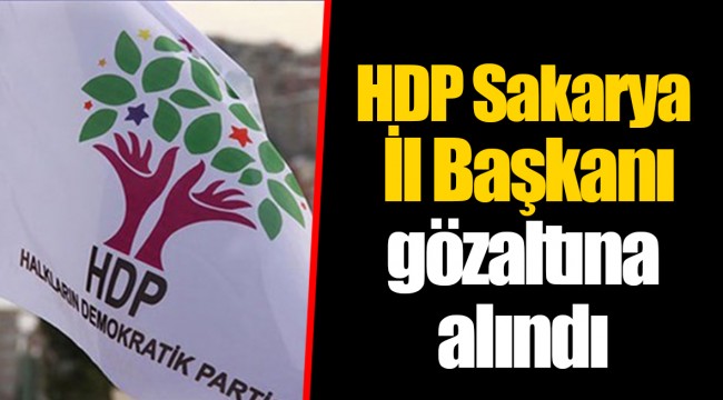 HDP Sakarya İl Başkanı gözaltına alındı