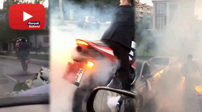 İstanbul’da düğün konvoyunda yol kesip terör estiren magandalar kamerada