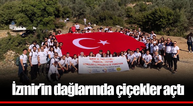 İzmir’in dağlarında çiçekler açtı 